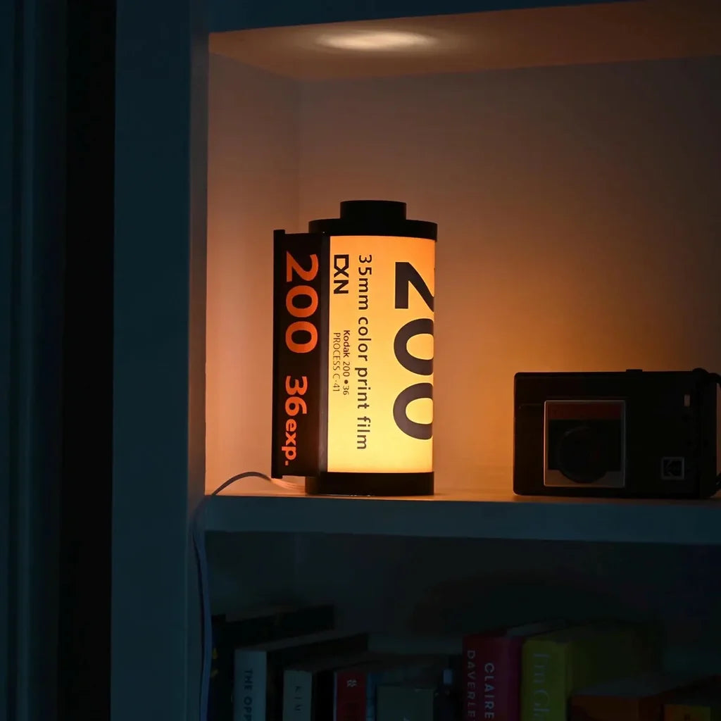 Table Lamp 35mm Film Roll Design Warm White