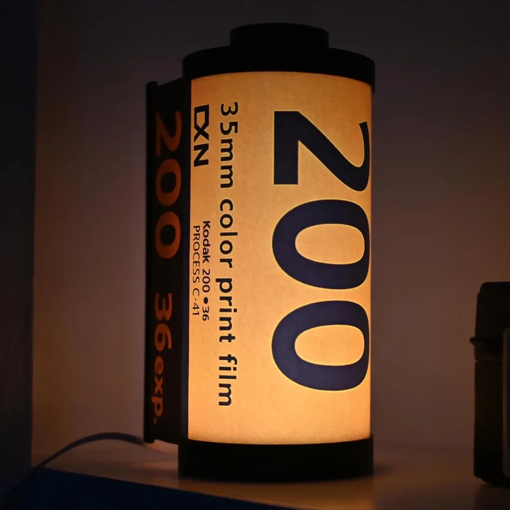 Table Lamp 35mm Film Roll Design Warm White