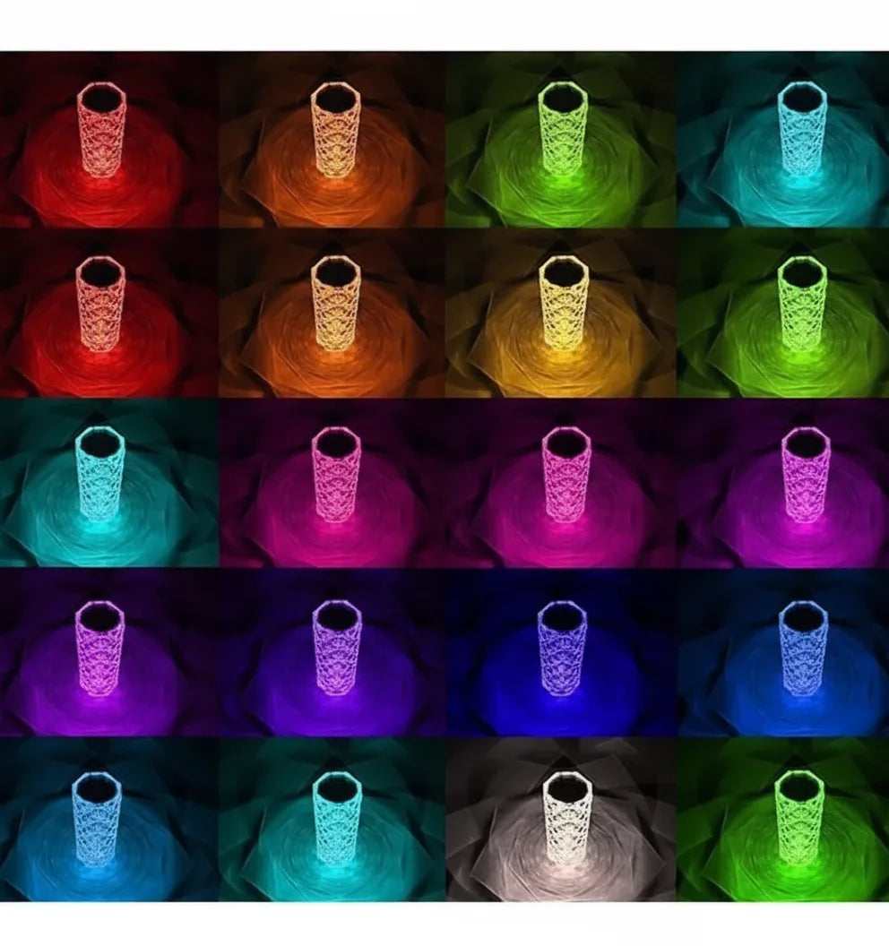 Table Lamp 3D Diamond RGB Touch & Remote