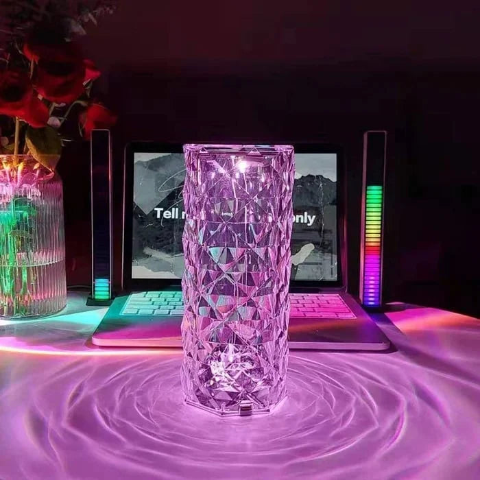 Table Lamp 3D Diamond RGB Touch & Remote