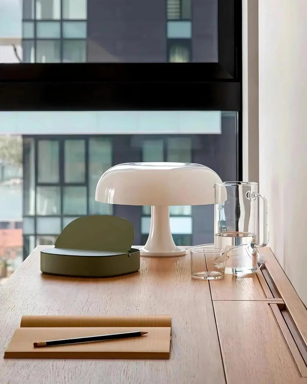 Table Lamp Bauhaus Dome Warm LED & Replaceable Bulb
