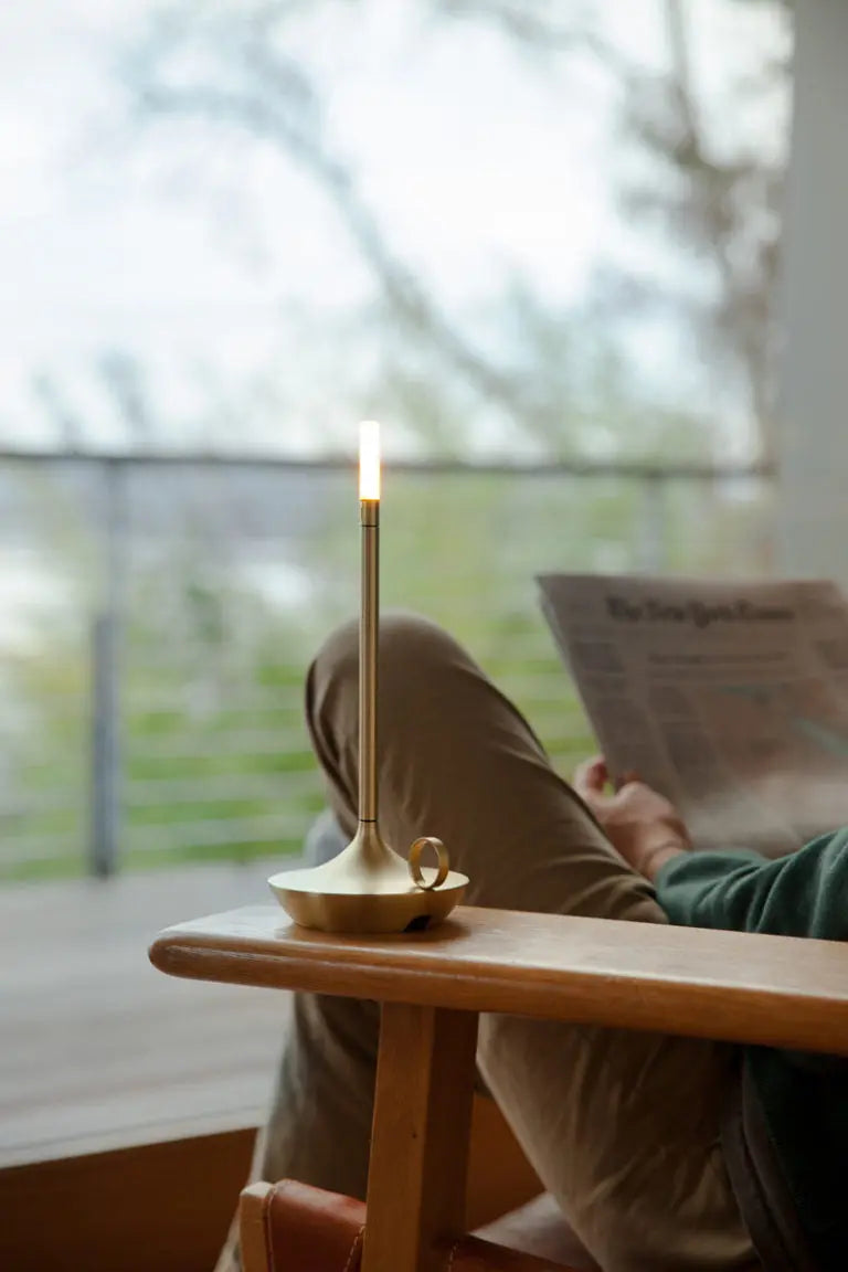 Table Lamp Cordless Dimmable USB-C Rechargeable Aluminum Housing
