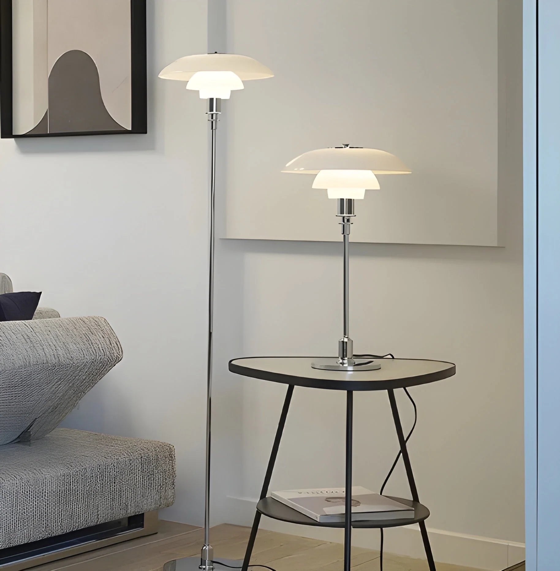 Table Lamp Dimmable LED Glass & Metal