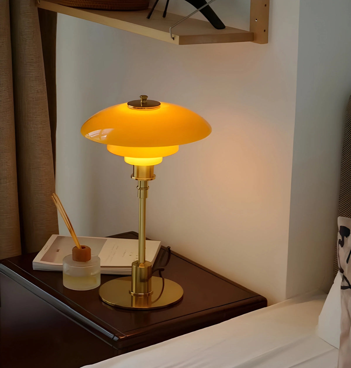 Table Lamp Dimmable LED Glass & Metal
