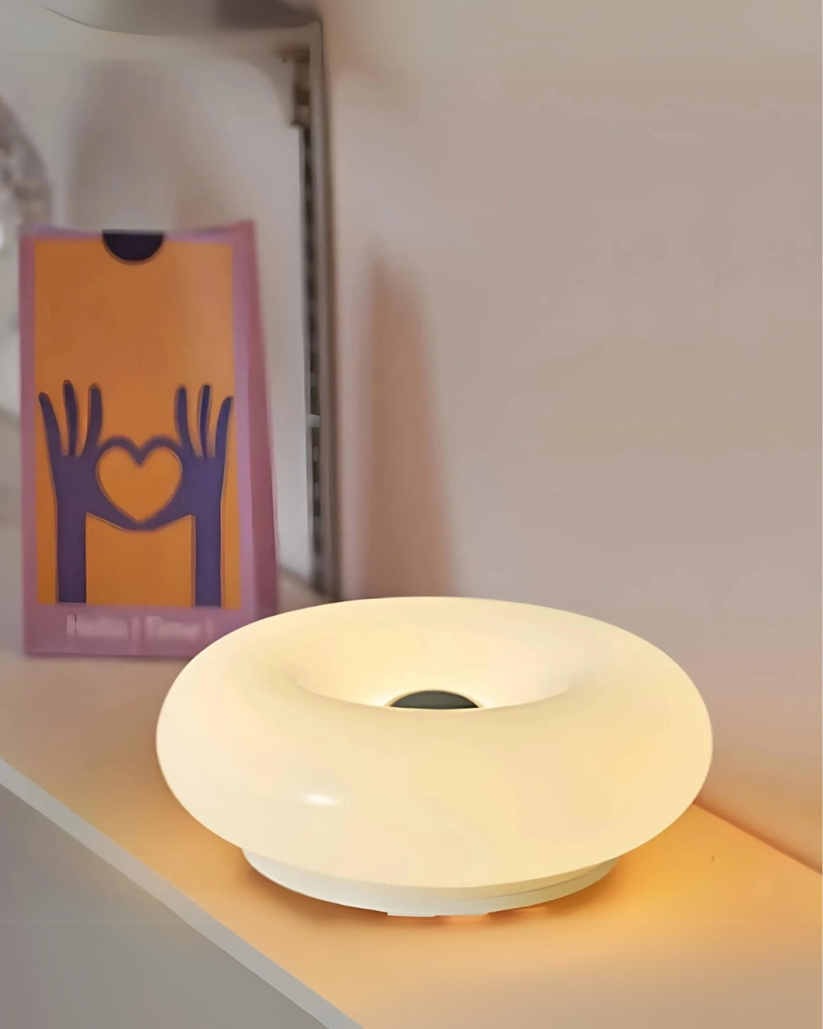 Table Lamp Donut Shape Warm Diffuse LED