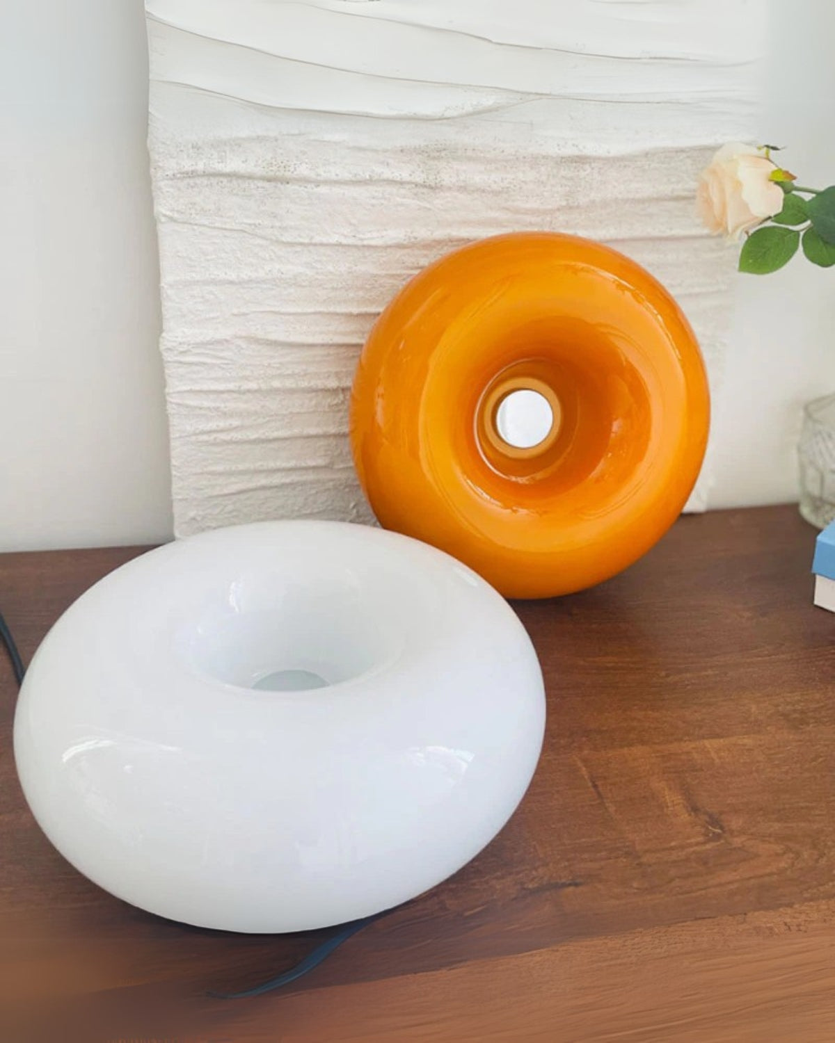 Table Lamp Donut Shape Warm Diffuse LED