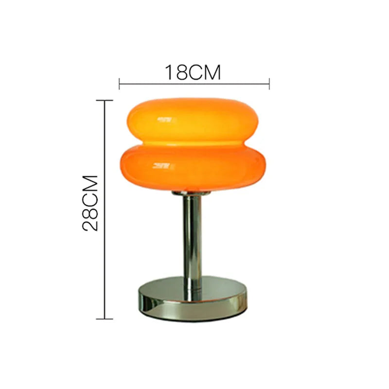 Table Lamp Glass Integrated LED & USB Powered
