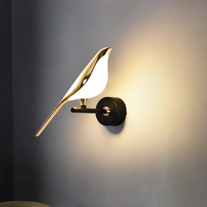 Table Lamp Integrated Warm LED Golden Bird