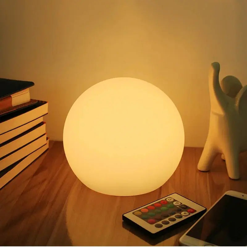 Table Lamp LED Globe 16 Colors & Remote
