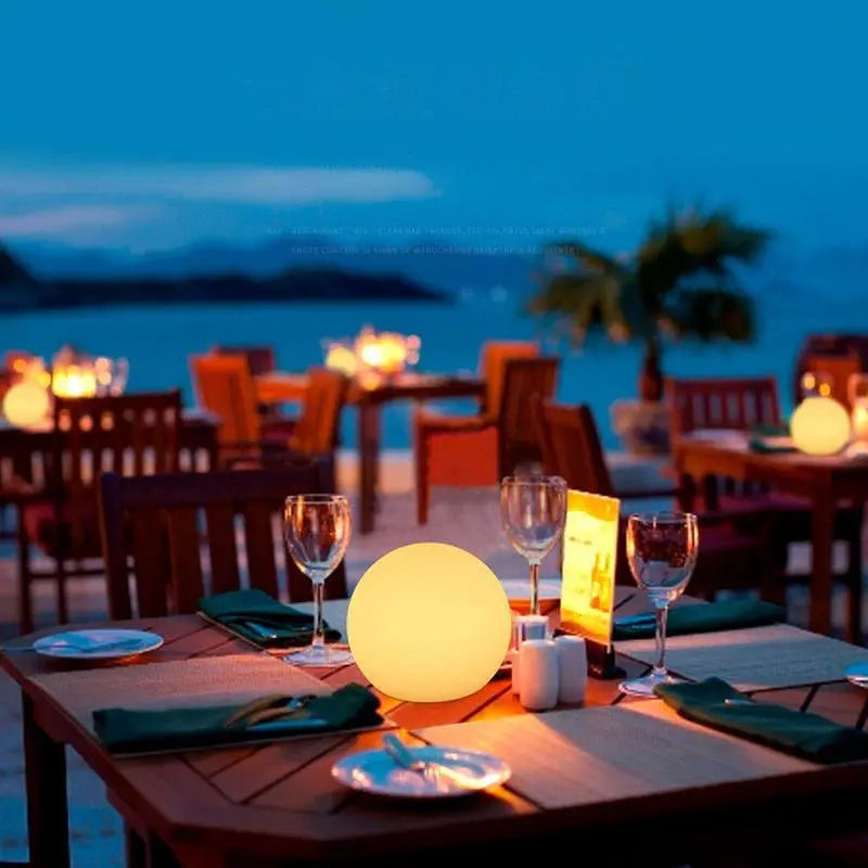 Table Lamp LED Globe 16 Colors & Remote