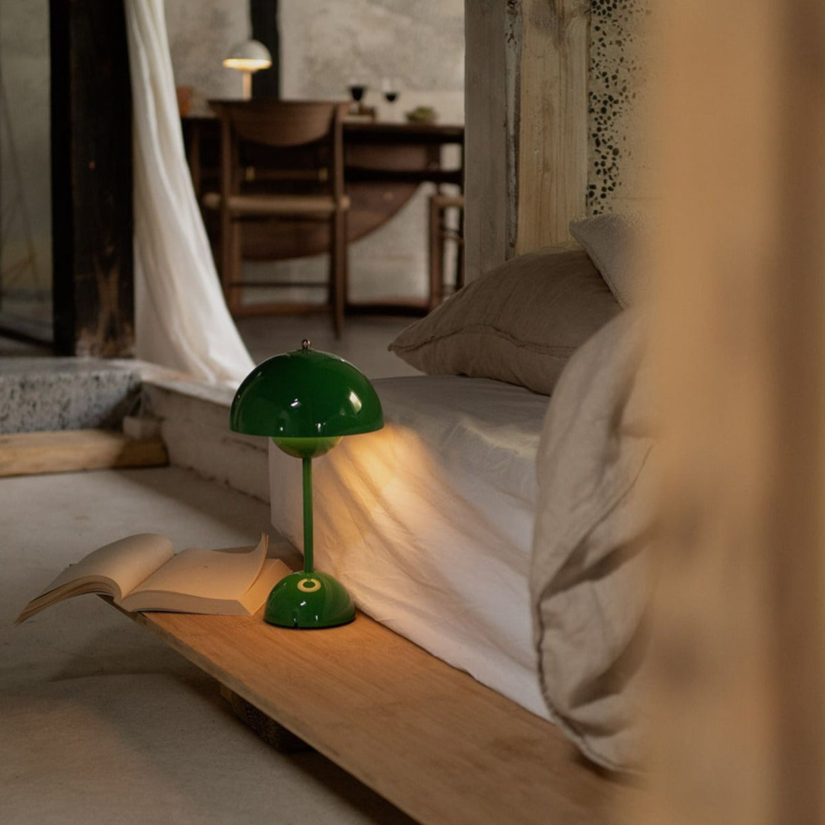 Table Lamp Mushroom Dimmable USB Rechargeable