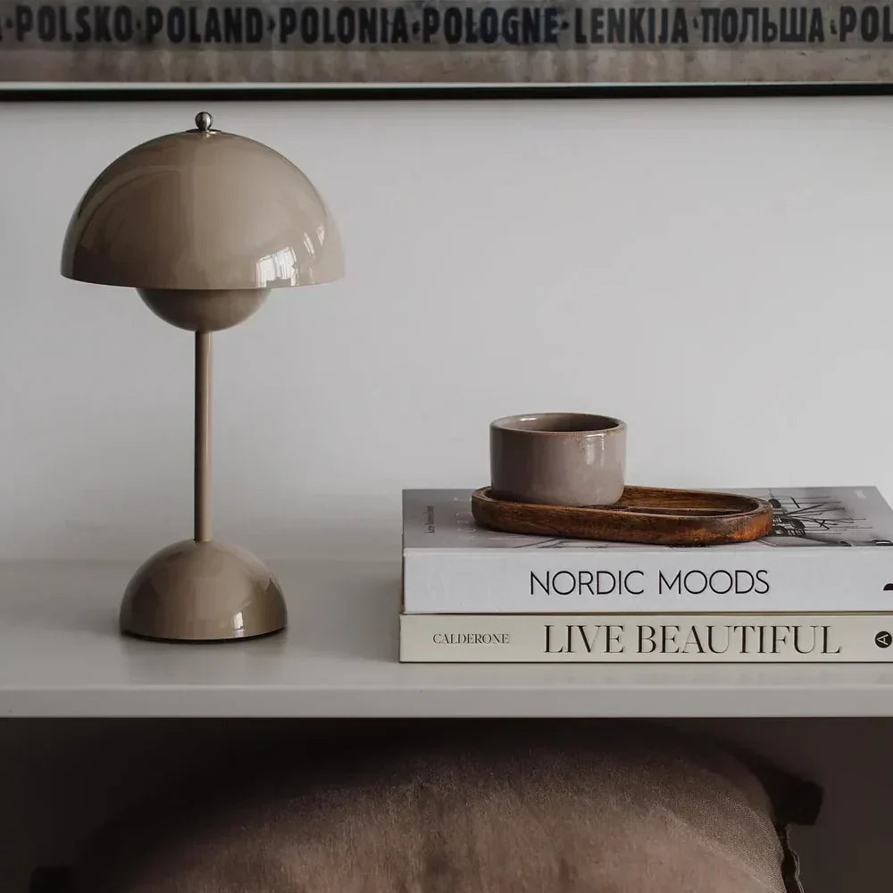 Table Lamp Mushroom Dimmable USB Rechargeable