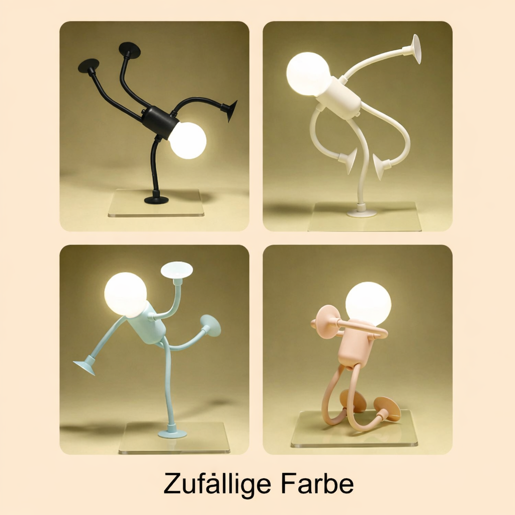 Table Lamp Playful Robot Design Energy-Efficient LED