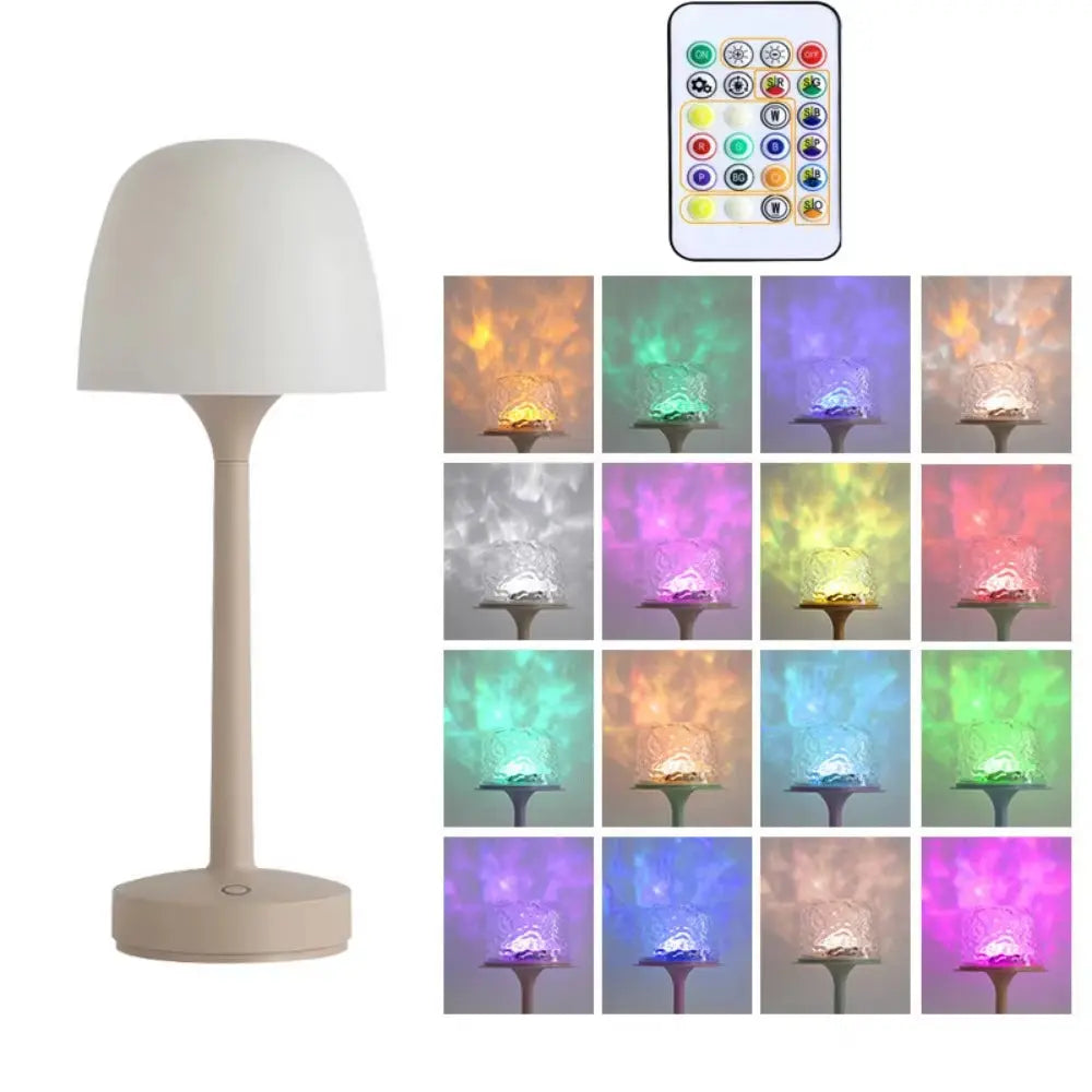 Table Lamp RGB Color-Changing Rechargeable Touch & Remote