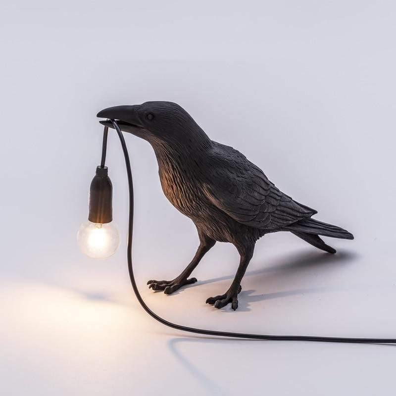Table Lamp Raven Sculpture Warm Indirect Light