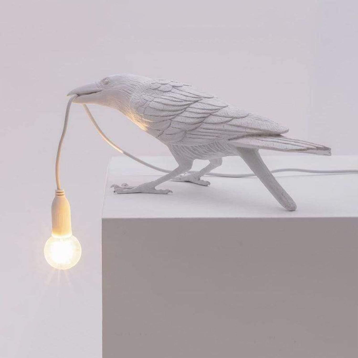 Table Lamp Raven Sculpture Warm Indirect Light