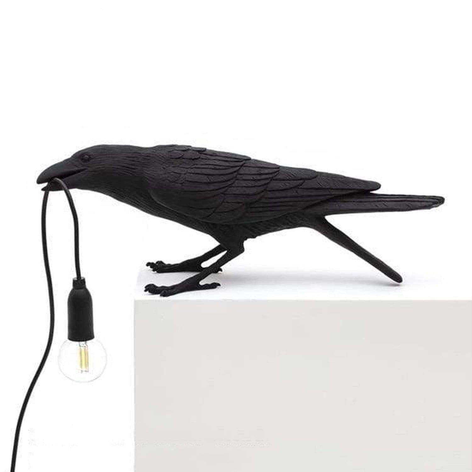 Table Lamp Raven Sculpture Warm Indirect Light