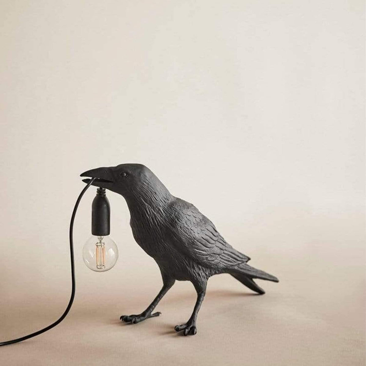 Table Lamp Raven Sculpture Warm Indirect Light