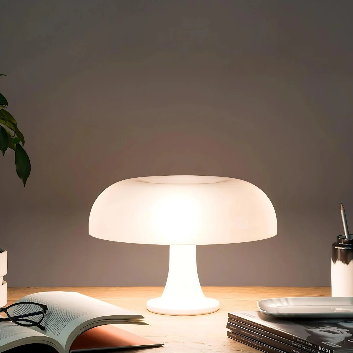 Table Lamp Retro Dome Warm Light Replaceable LED