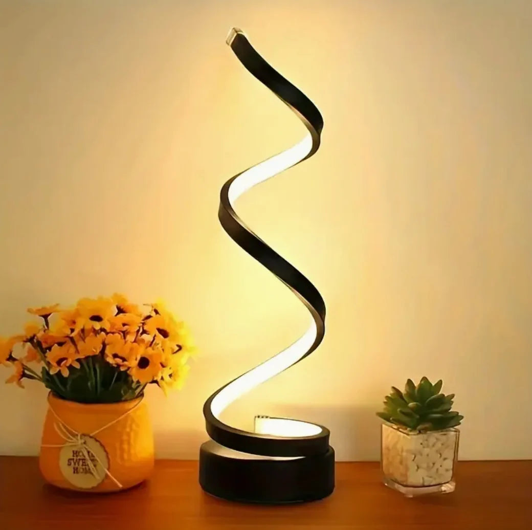 Table Lamp Spiral LED Dimmable USB Powered
