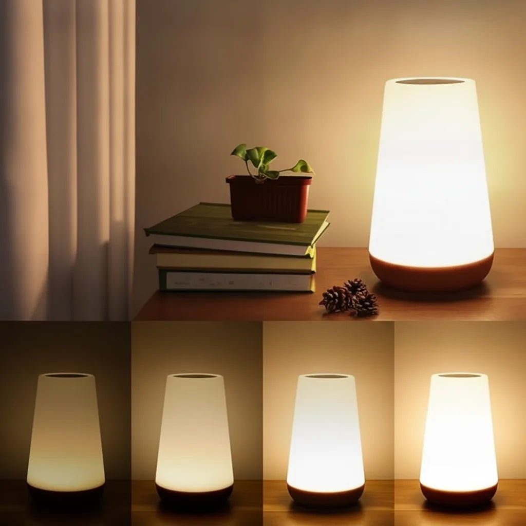 Table Lamp Touch Control 13-Color USB Rechargeable & Remote