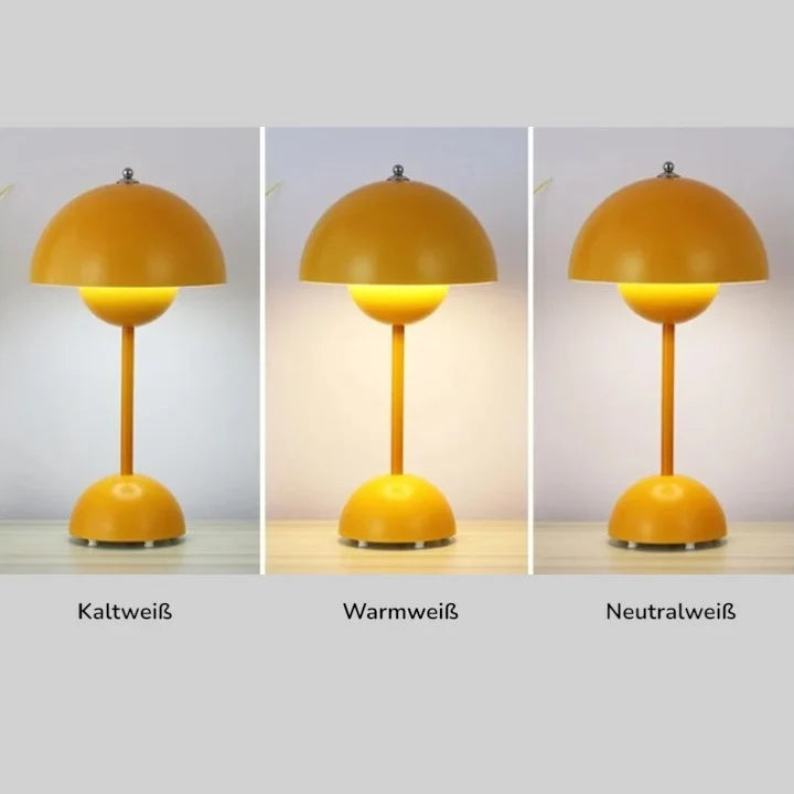 Table Lamp Touch Dimmable 3 Light Colors USB Rechargeable