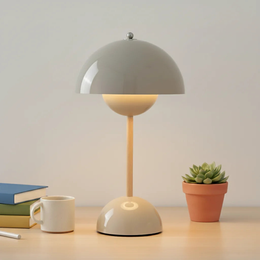 Table Lamp Touch Dimmable 3 Light Colors USB Rechargeable
