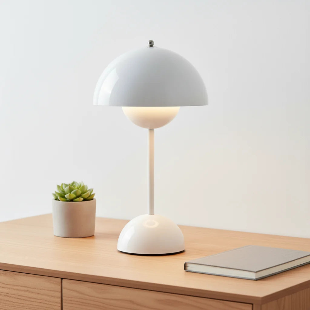 Table Lamp Touch Dimmable 3 Light Colors USB Rechargeable