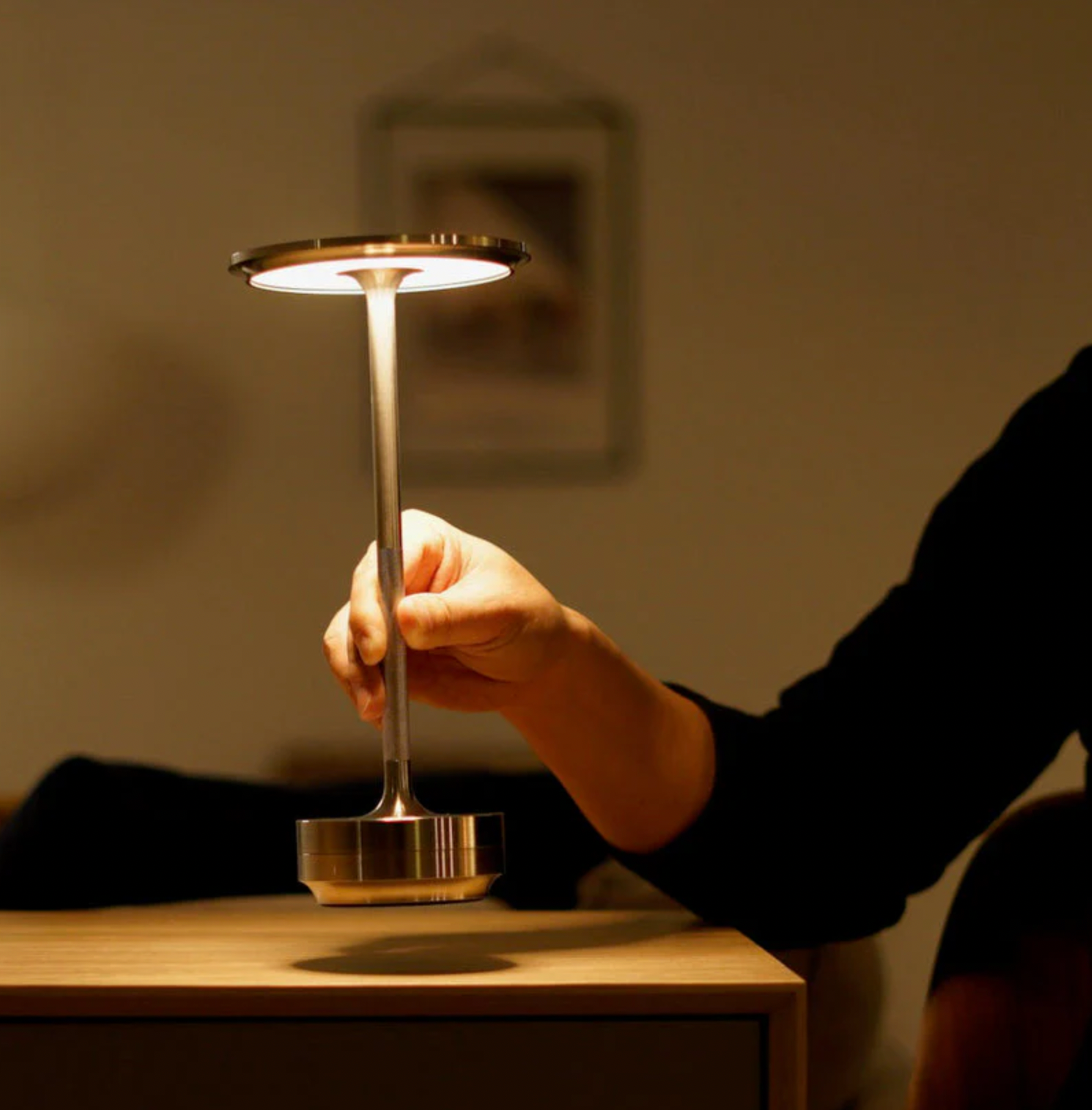 Table Lamp USB Rechargeable Touch Control Dimmable