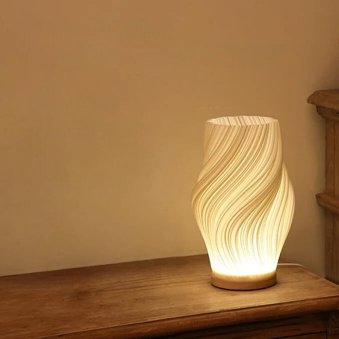 Table Lamp Wave Design Integrated LED
