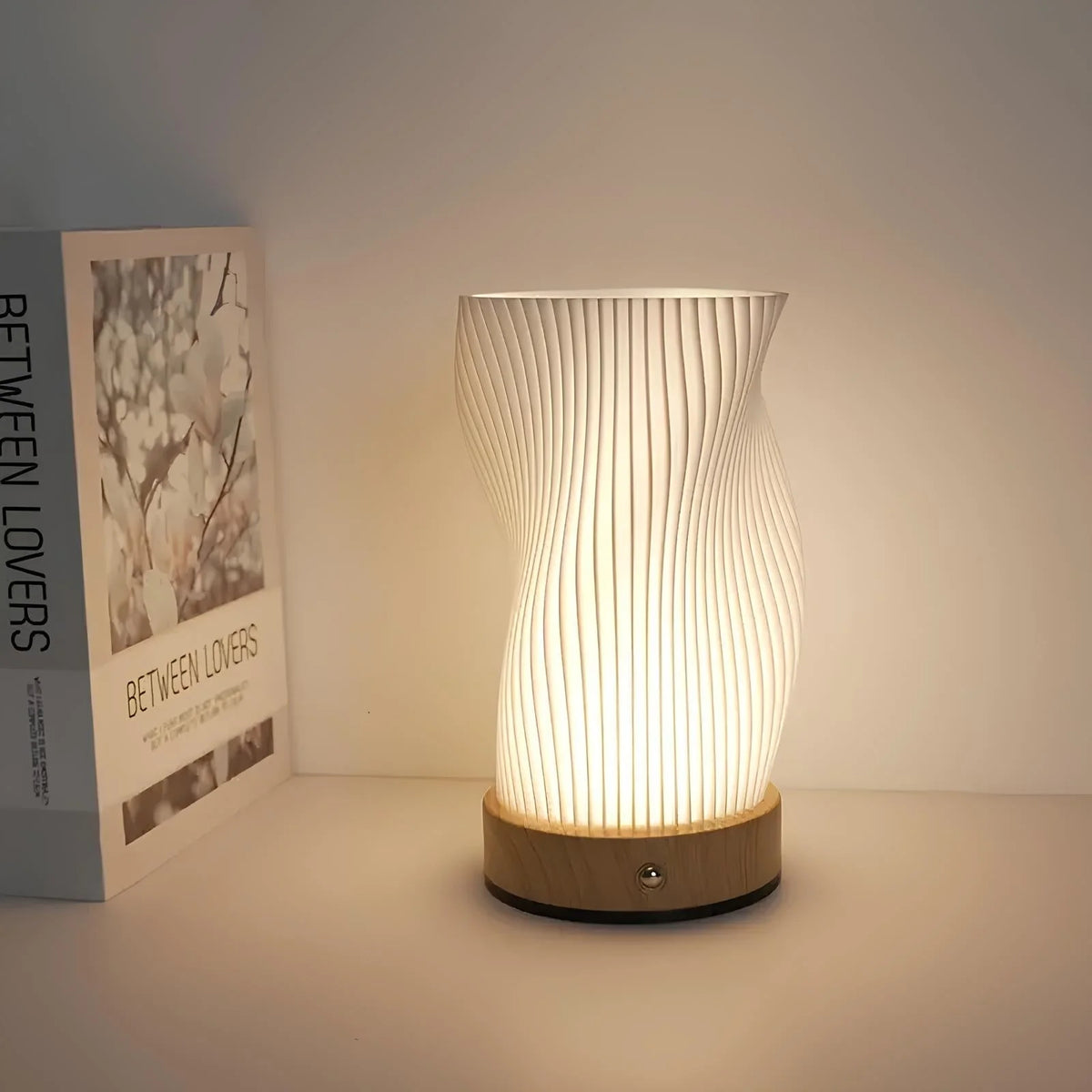 Table Lamp Wave Design Integrated LED