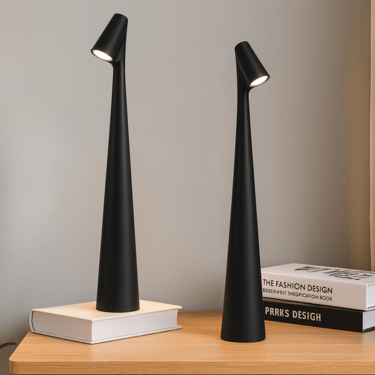 Table Lamp Wireless Rechargeable Dimmable LED Metal Housing