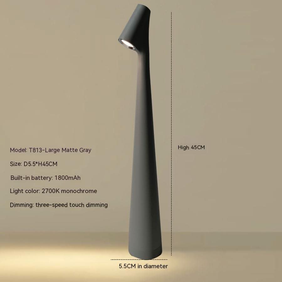 Table Lamp Wireless Rechargeable Dimmable LED Metal Housing