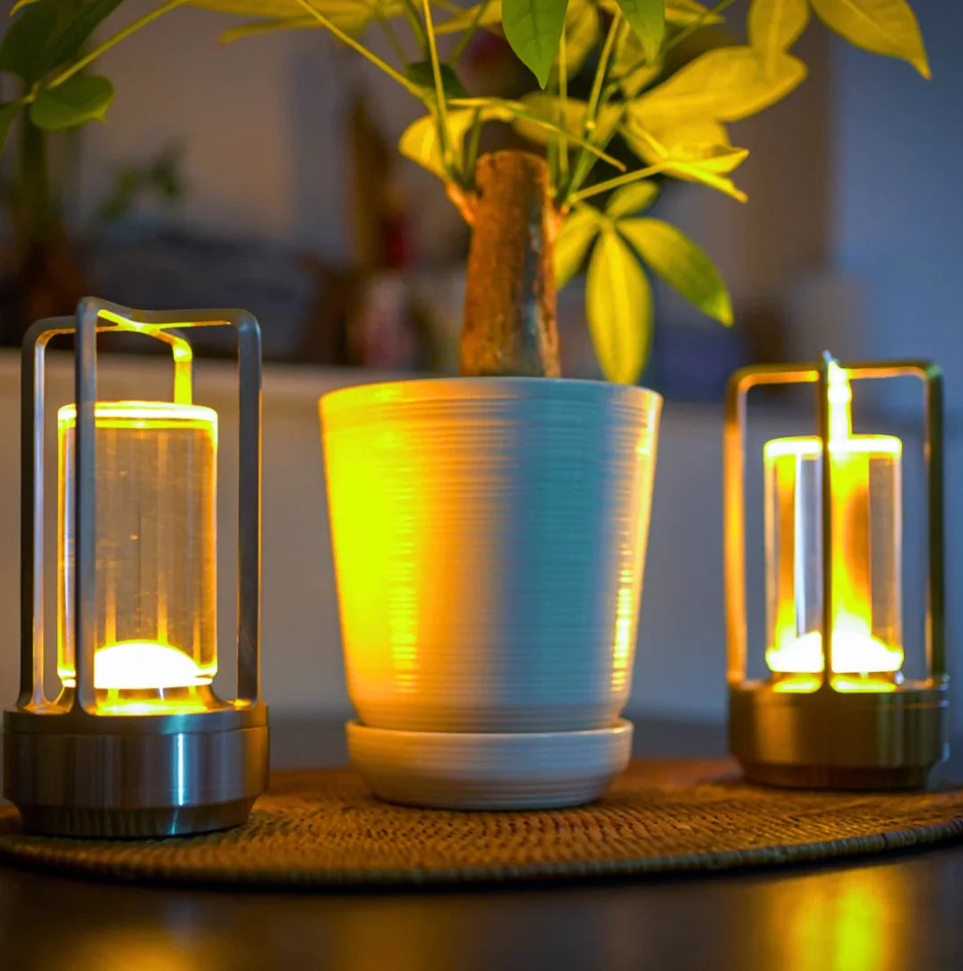 Table Lamp Wireless USB-C Rechargeable 3-Color Touch Dimmer