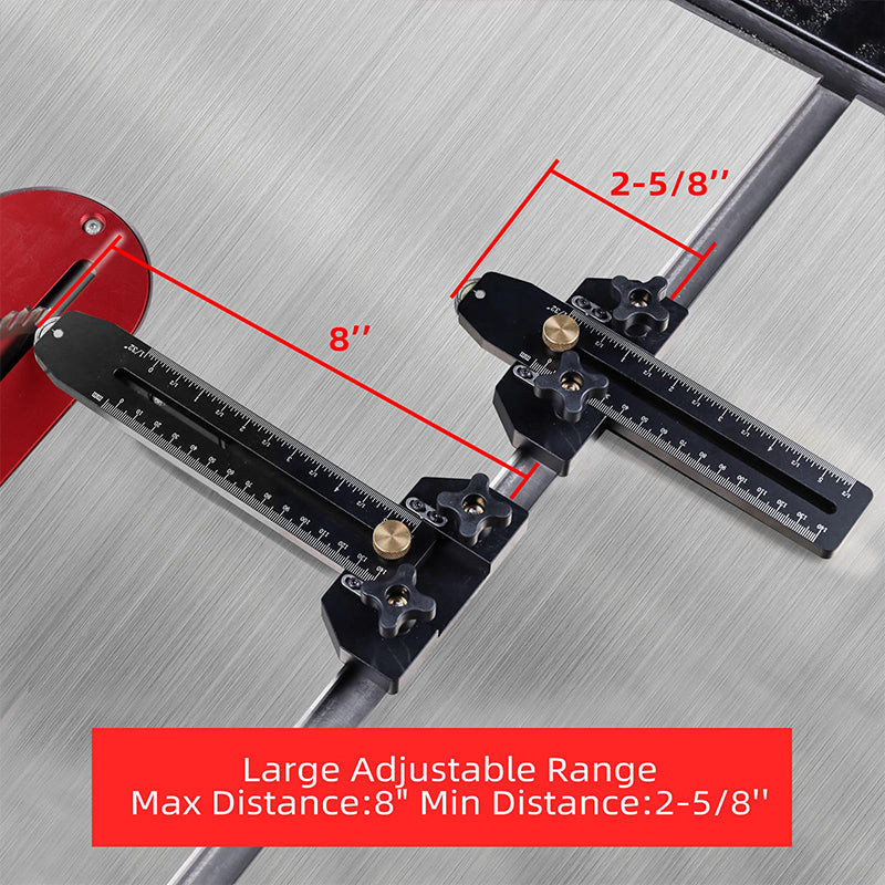 Table Saw Thin-Cut Guide Brass Fine-Adjustment & Laser Scale