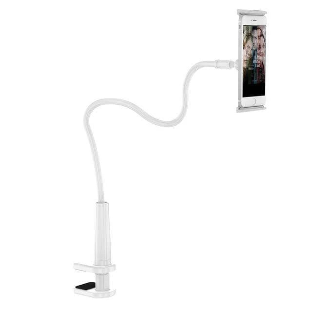 Tablet & Phone Stand Flexible 360° Gooseneck Clamp Mount