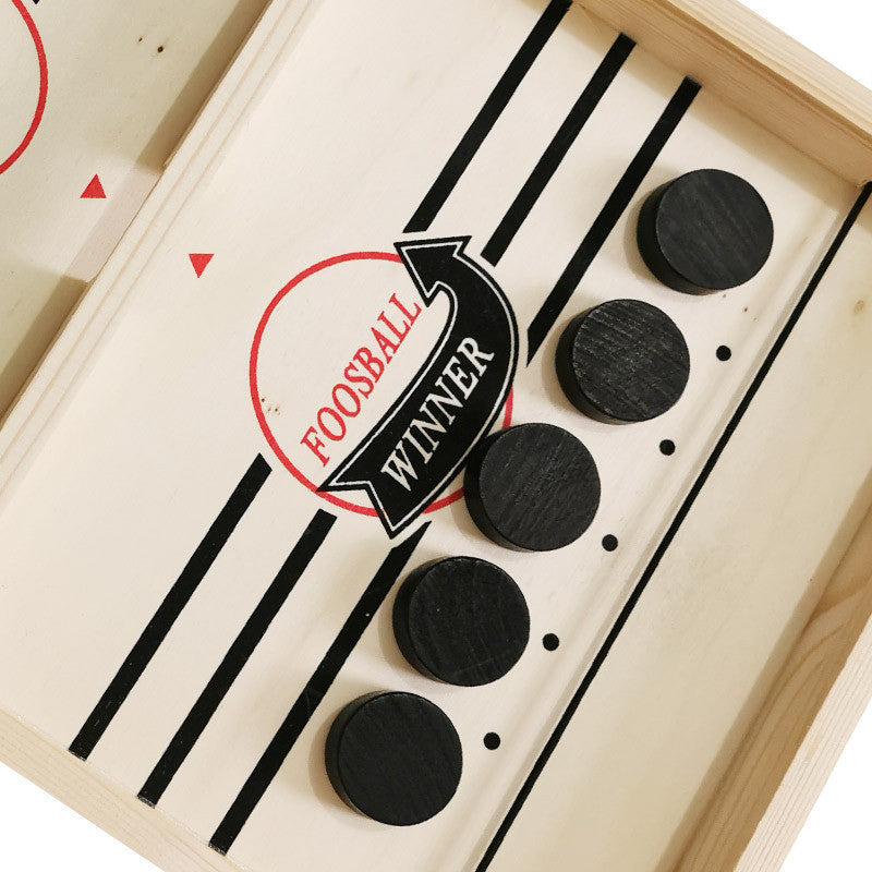Tabletop Game 2-In-1 Wooden Foosball & Shuffleboard