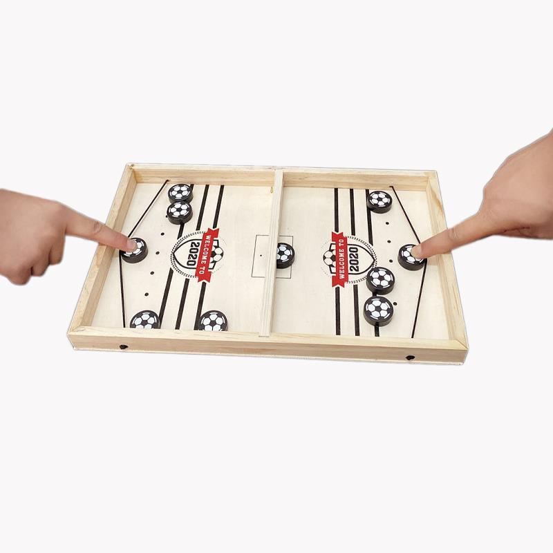 Tabletop Game 2-In-1 Wooden Foosball & Shuffleboard