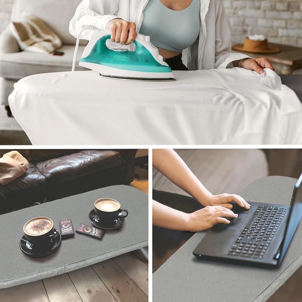 Tabletop Ironing Board Foldable Space-Saving Padded Cover & Iron Rest
