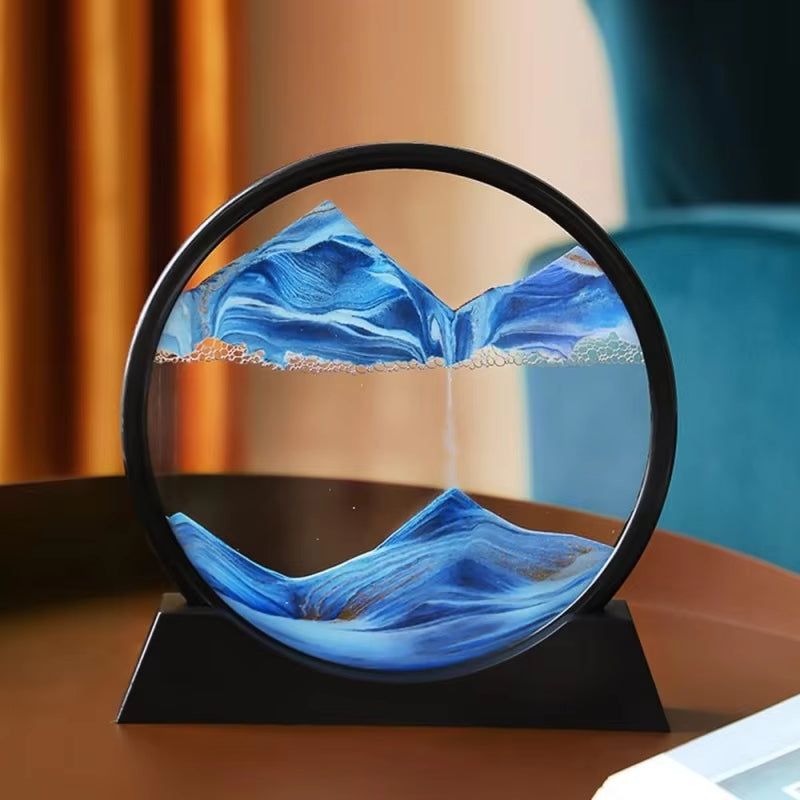 Tabletop Sand Art Hourglass Glass Flowing Sand