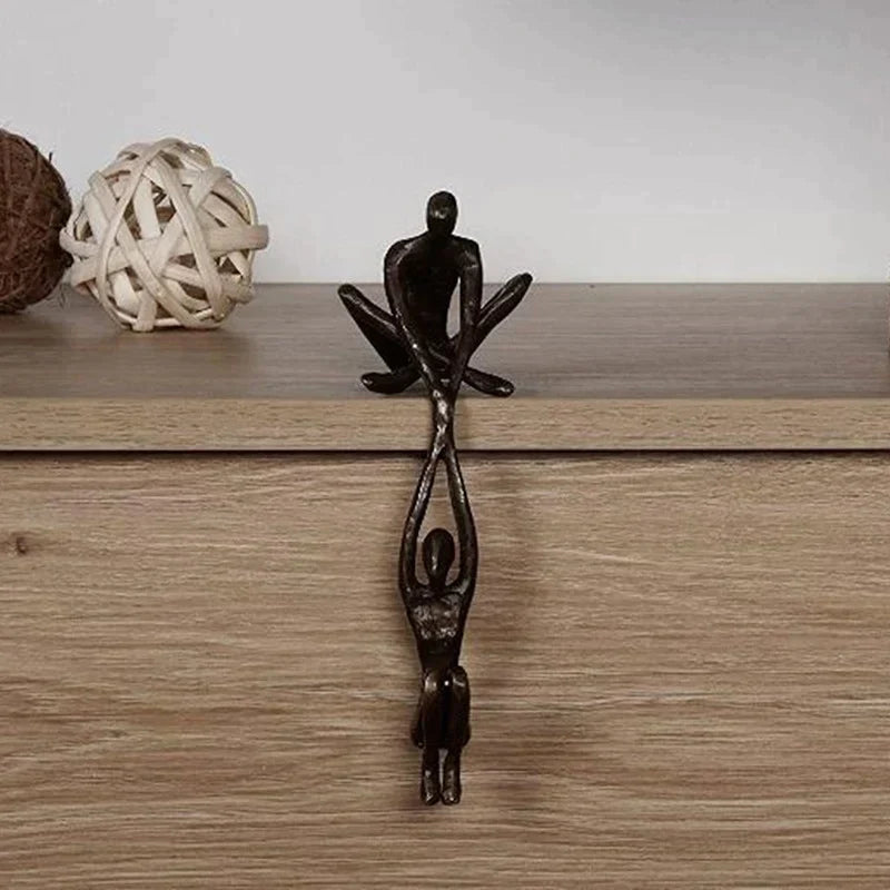 Tabletop Sculpture Resin Intertwined Figures