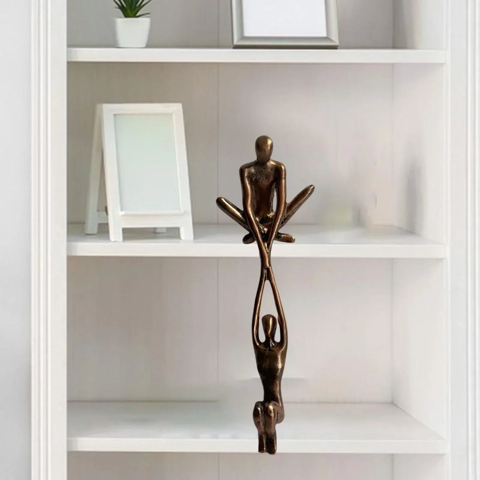 Tabletop Sculpture Resin Intertwined Figures
