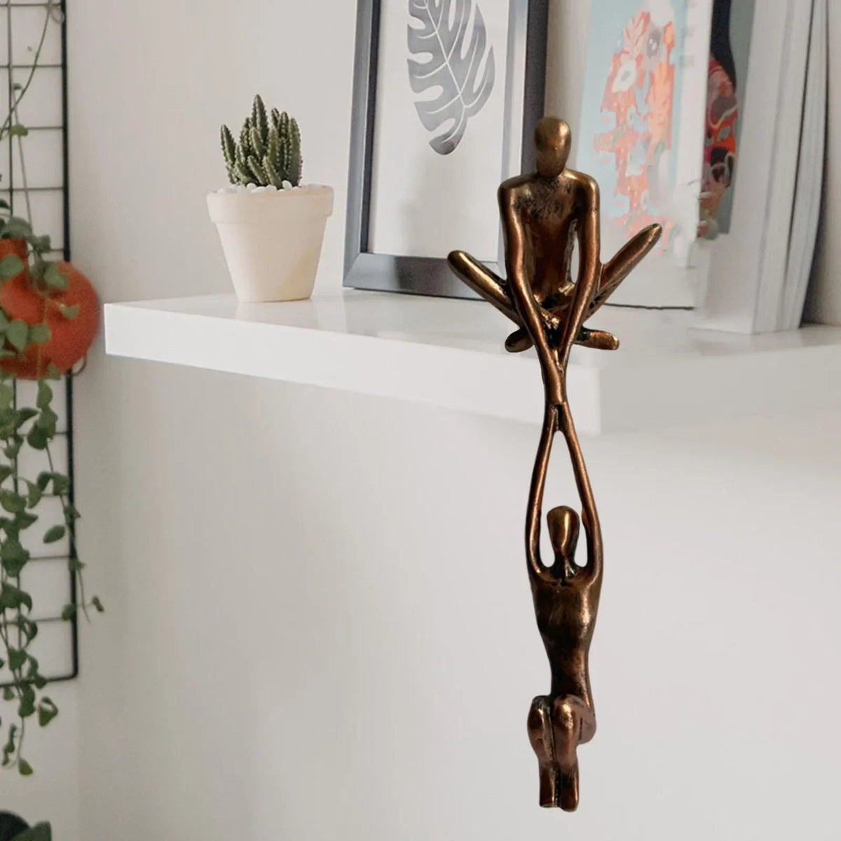 Tabletop Sculpture Resin Intertwined Figures