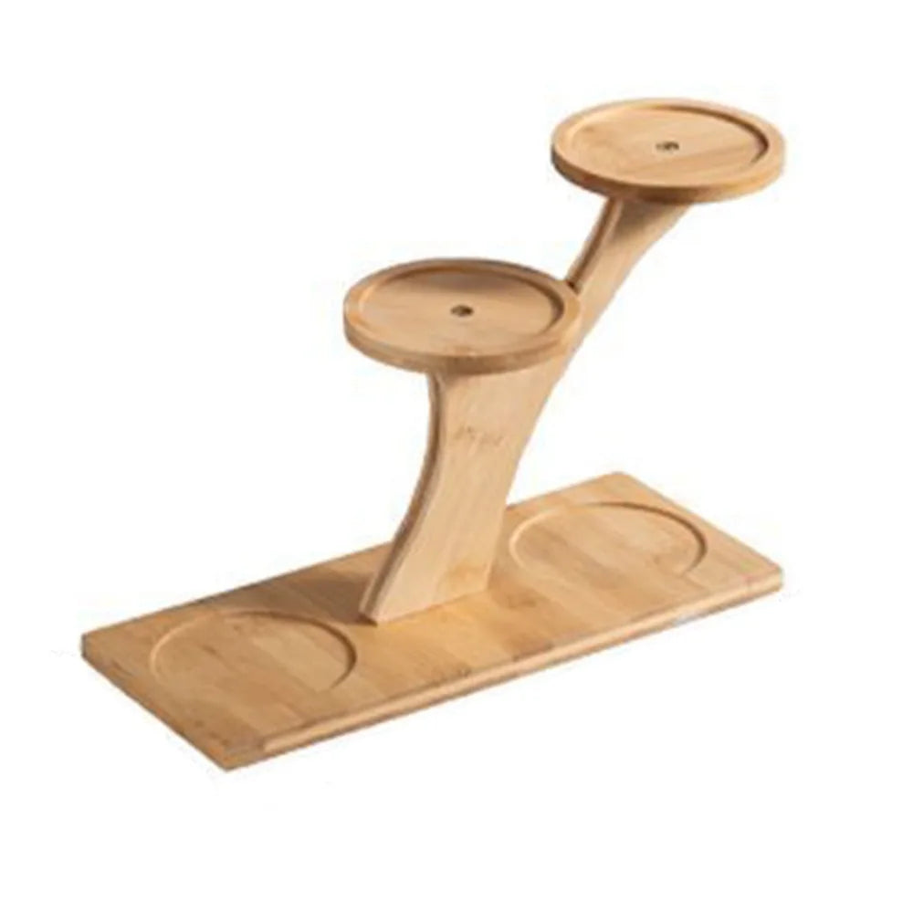 Tabletop Shelf Bamboo Multi-Level Space-Saving