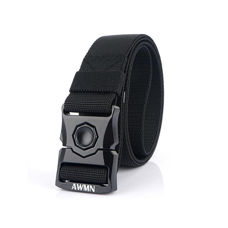 Tactical Belt Quick-Release Buckle Stepless Adjustment Durable Polyester