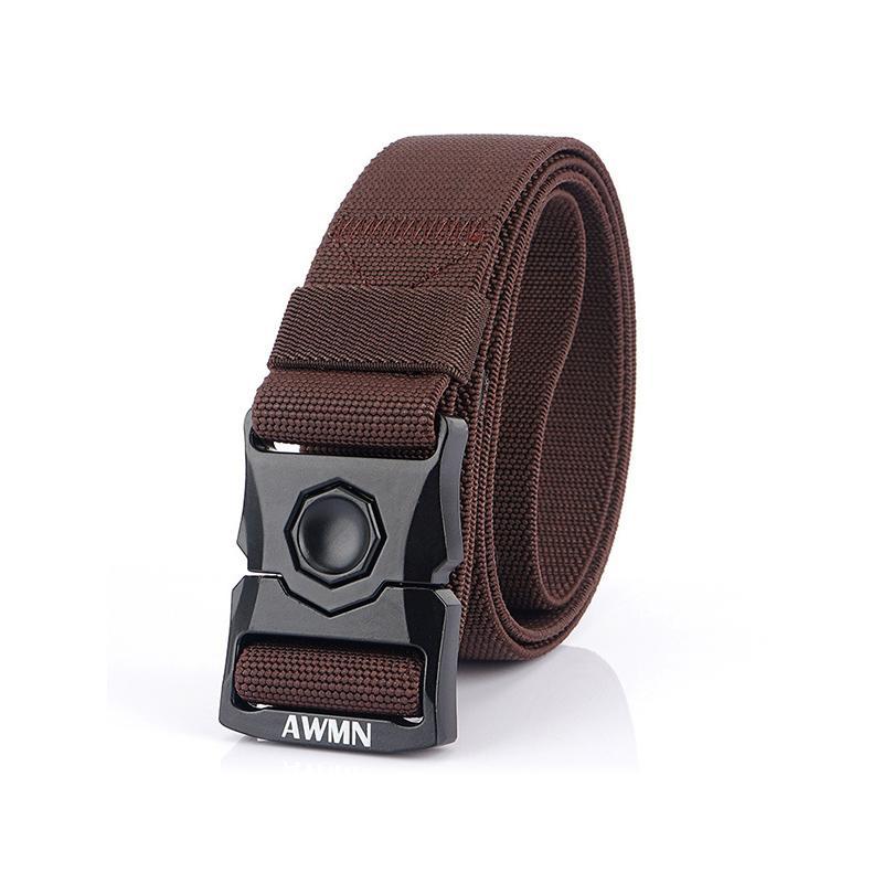 Tactical Belt Quick-Release Buckle Stepless Adjustment Durable Polyester