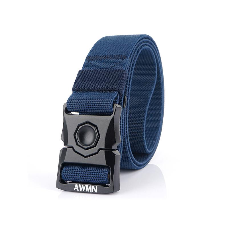 Tactical Belt Quick-Release Buckle Stepless Adjustment Durable Polyester