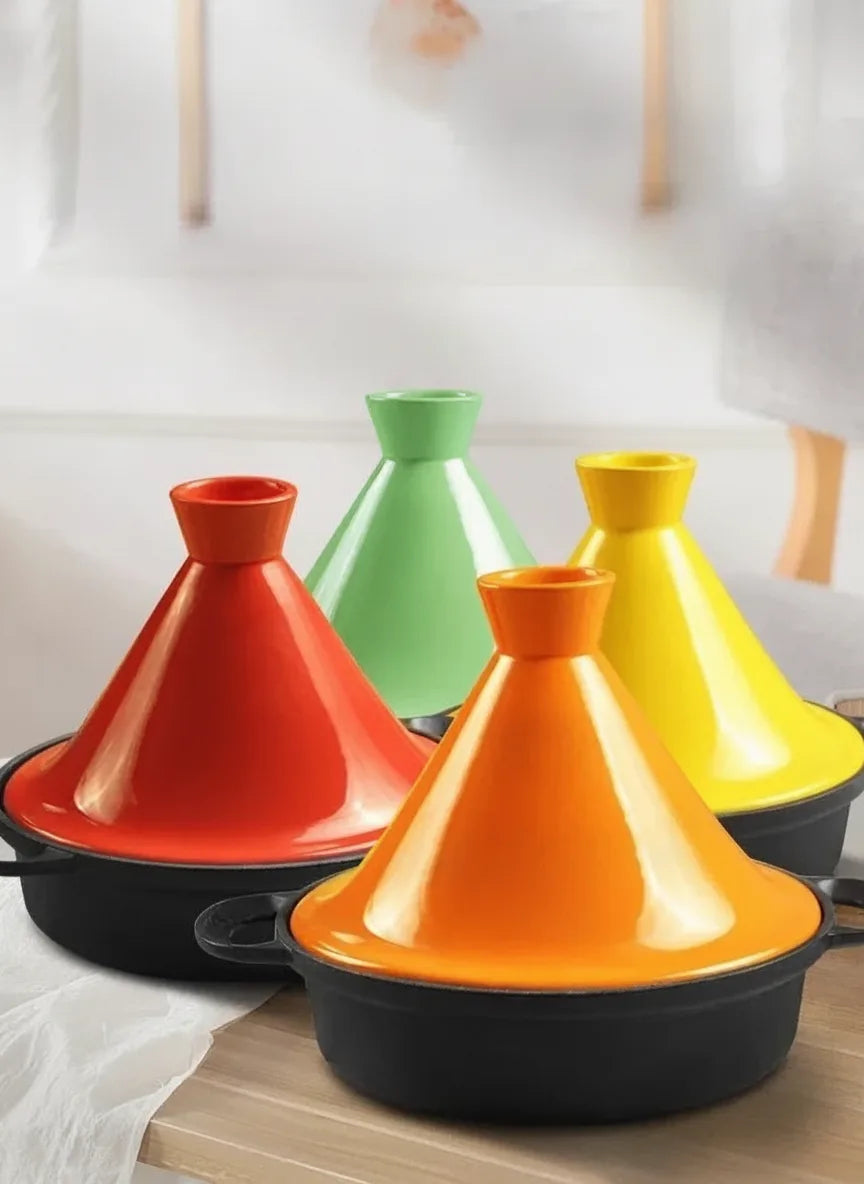 Tagine Pot Cast Iron Base & Ceramic Lid