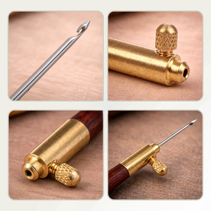 Tambour Needle Set Stainless Steel 3 Interchangeable Sizes