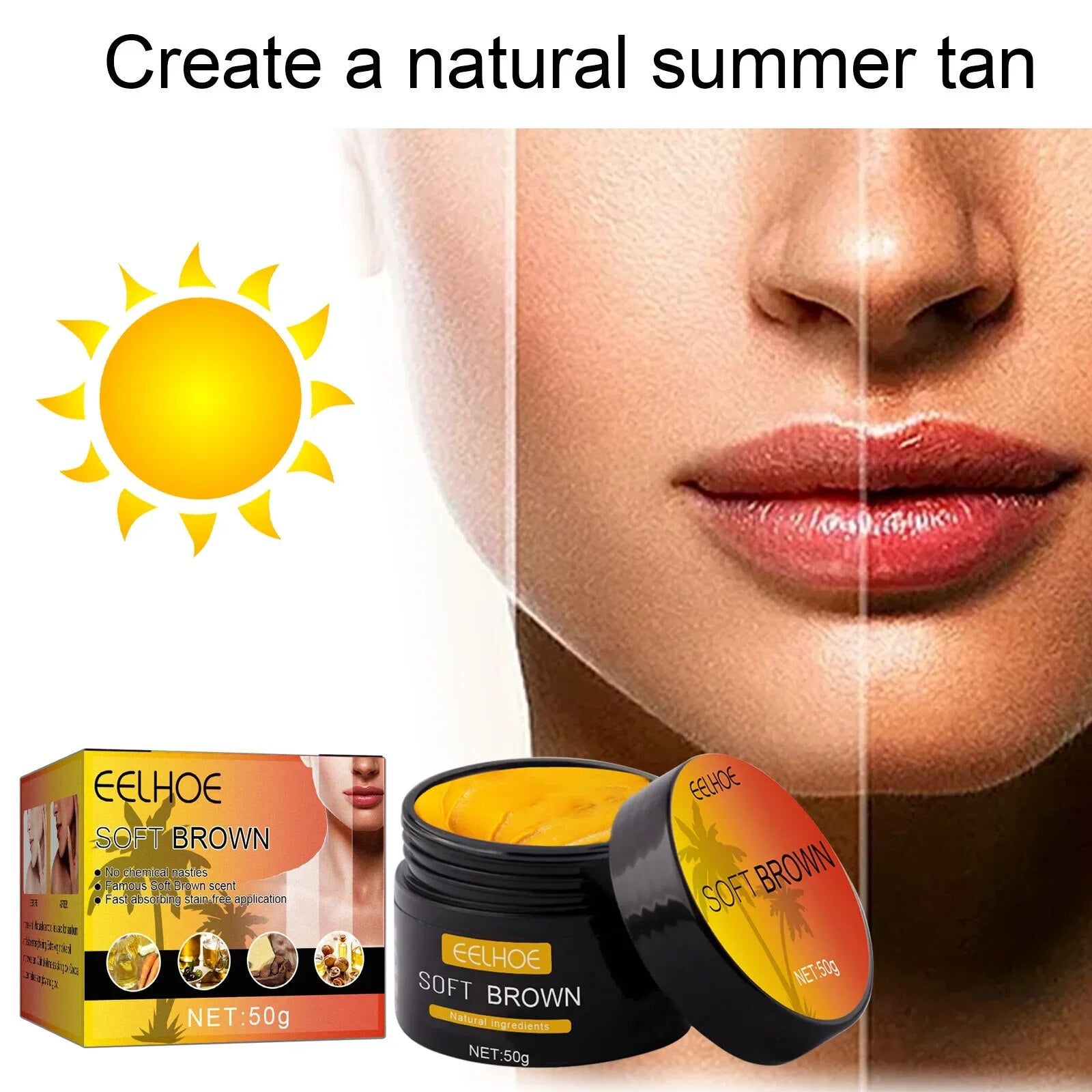 Tanning Accelerator Cream Fast-Absorbing Deep Tan